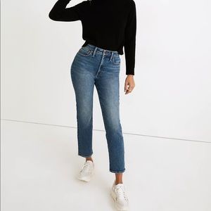 Madewell The Tall Curvy Perfect Vintage Jean in Melgrove Wash sz 33T NC524